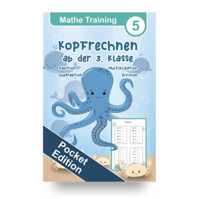 Mathe Training 5 Pocket Edition - Kopfrechnen Üben ab der 3. Klasse