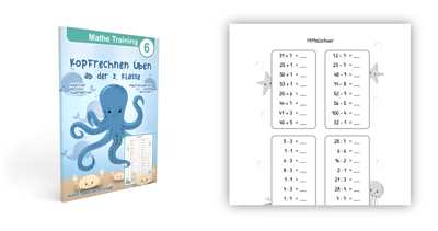 Mathematik Übungsheft Grundrechenarten der Grundschule Addition, Subtraktion, Multiplikation und Division